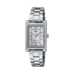 CASIO ENTICER LADIES LTP-1234DS-4ADF SILVER ANALOG DIAL SILVER STAINLESS STEEL BAND A2366