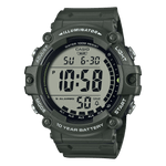 CASIO  AE-1500WHX-3AVDF  DIGITAL DIAL GREEN RESIN STRAP  10 YEAR BATTERY D276