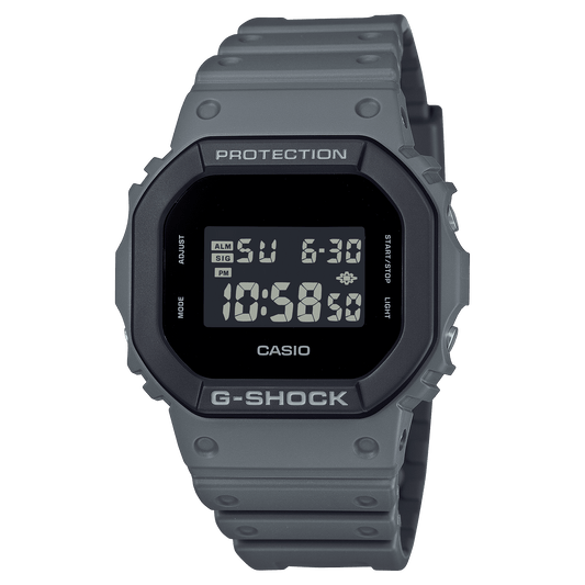 CASIO G-SHOCK DW-5610UU-8DR BLACK DIGITAL DIAL GREY BIO-BASED RESIN BAND G1647