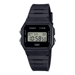 CASIO YOUTH F-91WB-1ADF BLACK DIGITAL DIAL BLACK BIO-BASED RESIN BAND D370