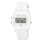 CASIO YOUTH F-91WB-7ADF WHITE DIGITAL DIAL WHITE BIO-BASED RESIN BAND D372