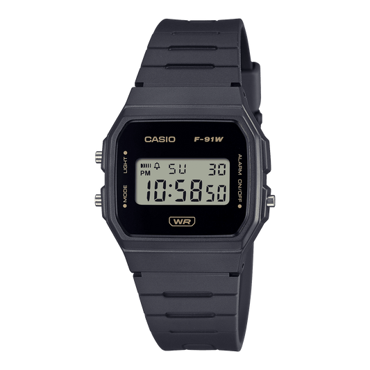 CASIO YOUTH F-91WB-8ADF GREY DIGITAL DIAL GREY BIO-BASED RESIN BAND D373