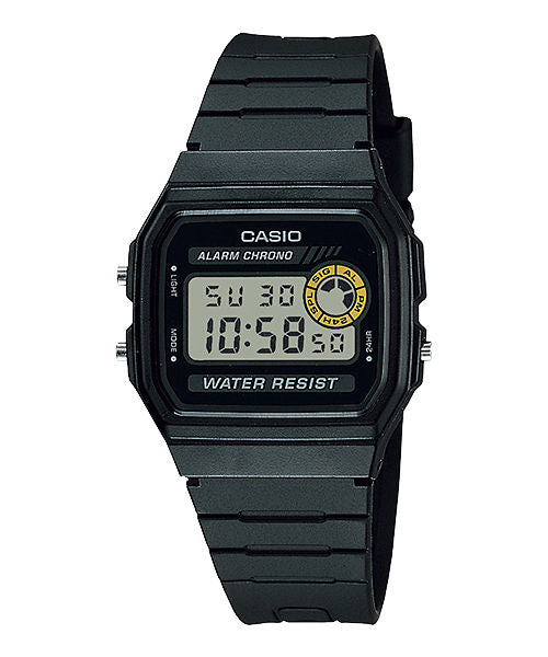 CASIO F-94WA-8HDG DIGITAL DIAL UNISEX WATCH BLACK RESIN STRAP 7 YEAR BATTERY WATER RESISTANT