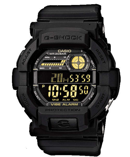 CASIO G-SHOCK GD-350-1BDR DIGITAL DIAL BLACK RESIN STRAP MEN'S WATCH G441