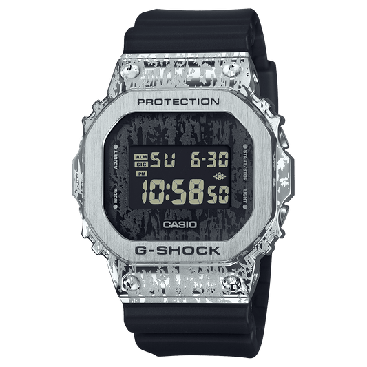 CASIO G-SHOCK G-STEEL GM-5600GC-1DR GRUNGE BLACK DIGITAL DIAL BLACK RESIN BAND MEN'S WATCH G1540
