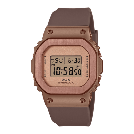 CASIO G-SHOCK G-STEEL GM-S5600UBR-5DR BROWN DIGITAL DIAL BROWN RESIN BAND WOMEN'S WATCH G1534