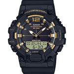 CASIO  HDC-700-9AVDF BLACK & GOLD ANALOG-DIGITAL DIAL BLACK RESIN STRAP  10 YEAR BATTERY D156