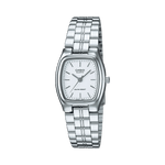 CASIO LTP-1169D-7ARDF WHITE ANALOG DIAL SILVER STAINLESS STEEL BAND WOMEN'S WATCH A2271