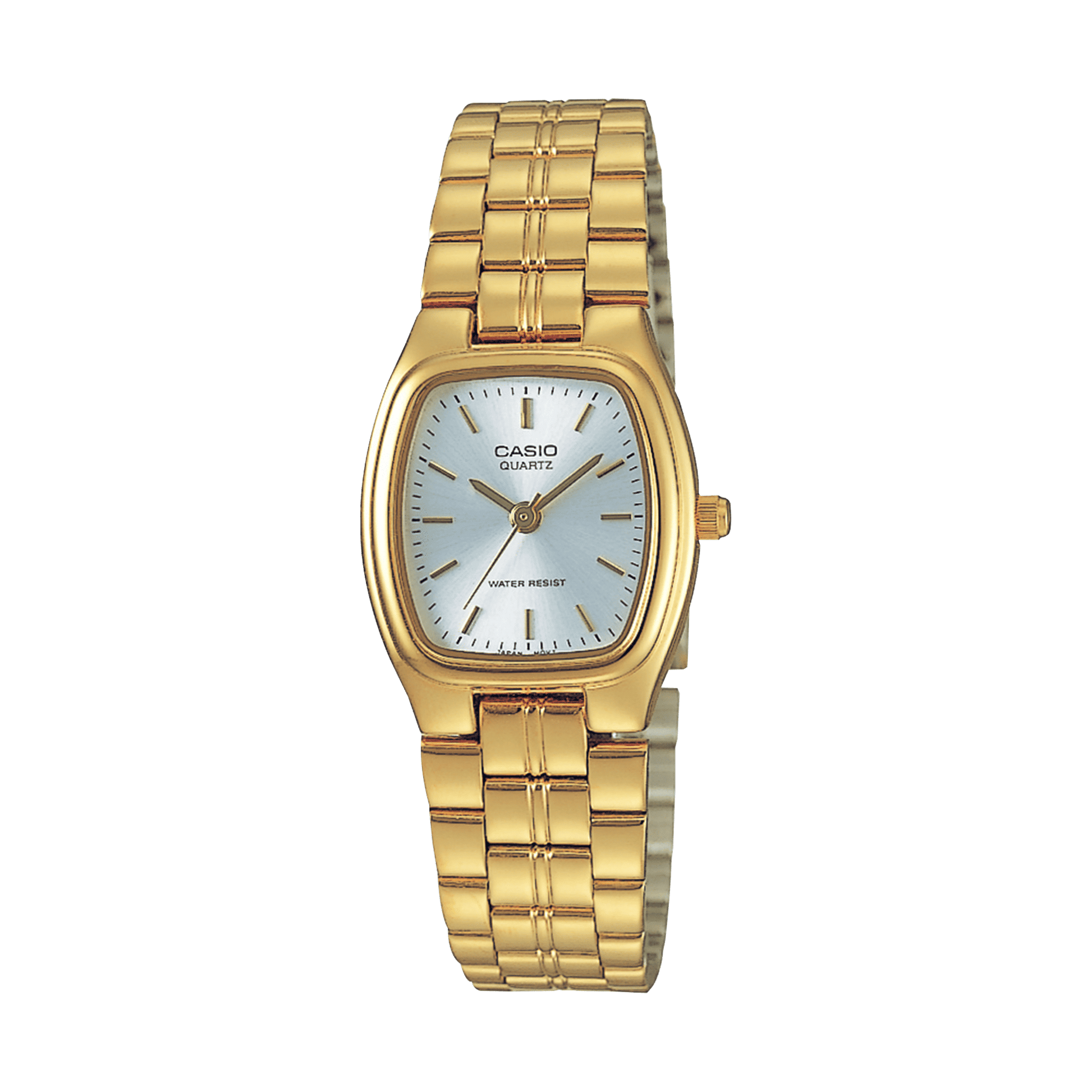 CASIO LTP-1169N-7ARDF GOLD IP WHITE ANALOG DIAL GOLD STAINLESS STEEL BAND WOMEN'S WATCH A2273