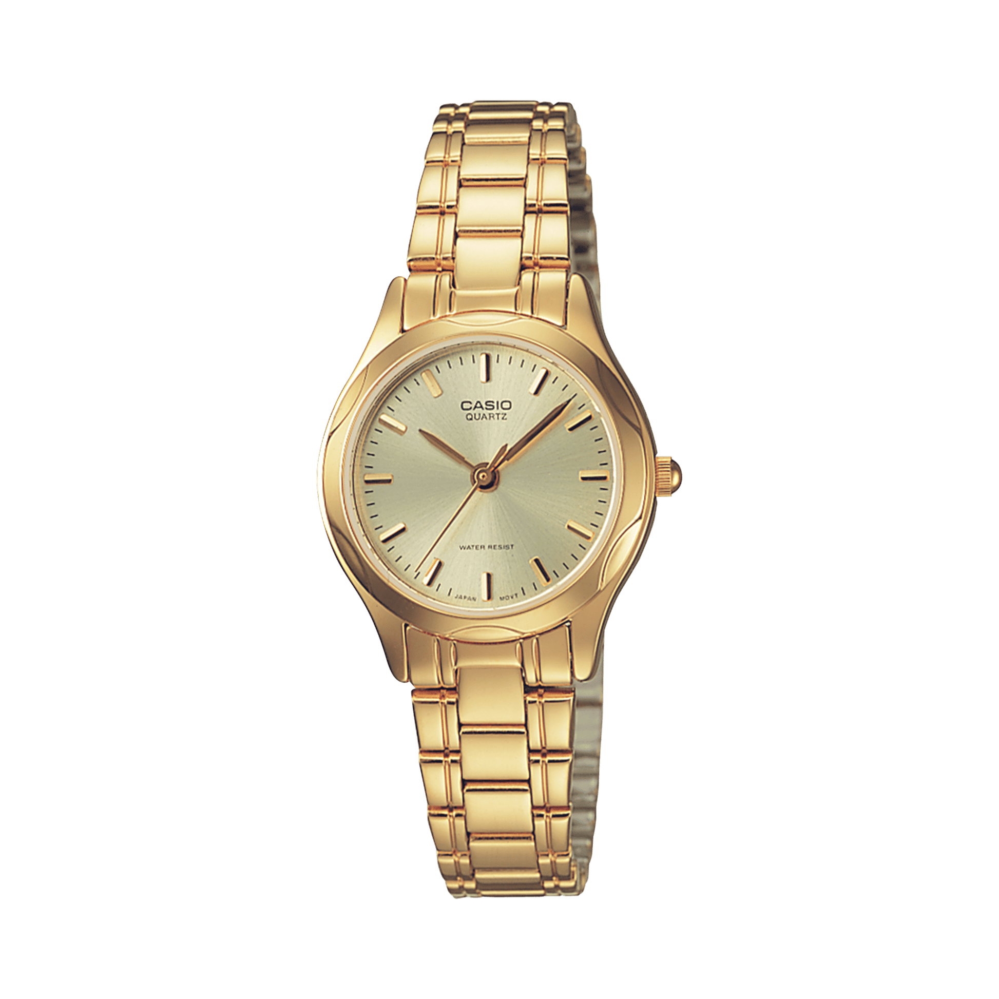 CASIO LTP-1275G-9ADF GOLD ANALOG DIAL GOLD STAINLESS STEEL BAND WOMEN'S WATCH A2276