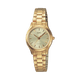 CASIO LTP-1275G-9ADF GOLD ANALOG DIAL GOLD STAINLESS STEEL BAND WOMEN'S WATCH A2276
