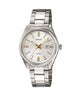 CASIO ENTICER LADIES LTP-1302D-7A2VDF WHITE ANALOG DIAL SILVER STAINLESS STEEL BAND A475