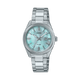 CASIO ENTICER LADIES LTP-1302DS-2AVDF BLUE ANALOG DIAL SILVER STAINLESS STEEL BAND A2363