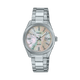 CASIO ENTICER LADIES LTP-1302DS-4AVDF WHITE ANALOG DIAL SILVER STAINLESS STEEL BAND A2364