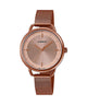 CASIO LTP-E413MR-9ADF ROSE GOLD IP ANALOG DIAL  STAINLESS STEEL MESH BAND WOMEN'S WATCH A1799