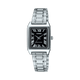 CASIO LTP-V007D-1BUDF BLACK ANALOG DIAL SILVER STAINLESS STEEL BAND WOMEN'S WATCH A2278