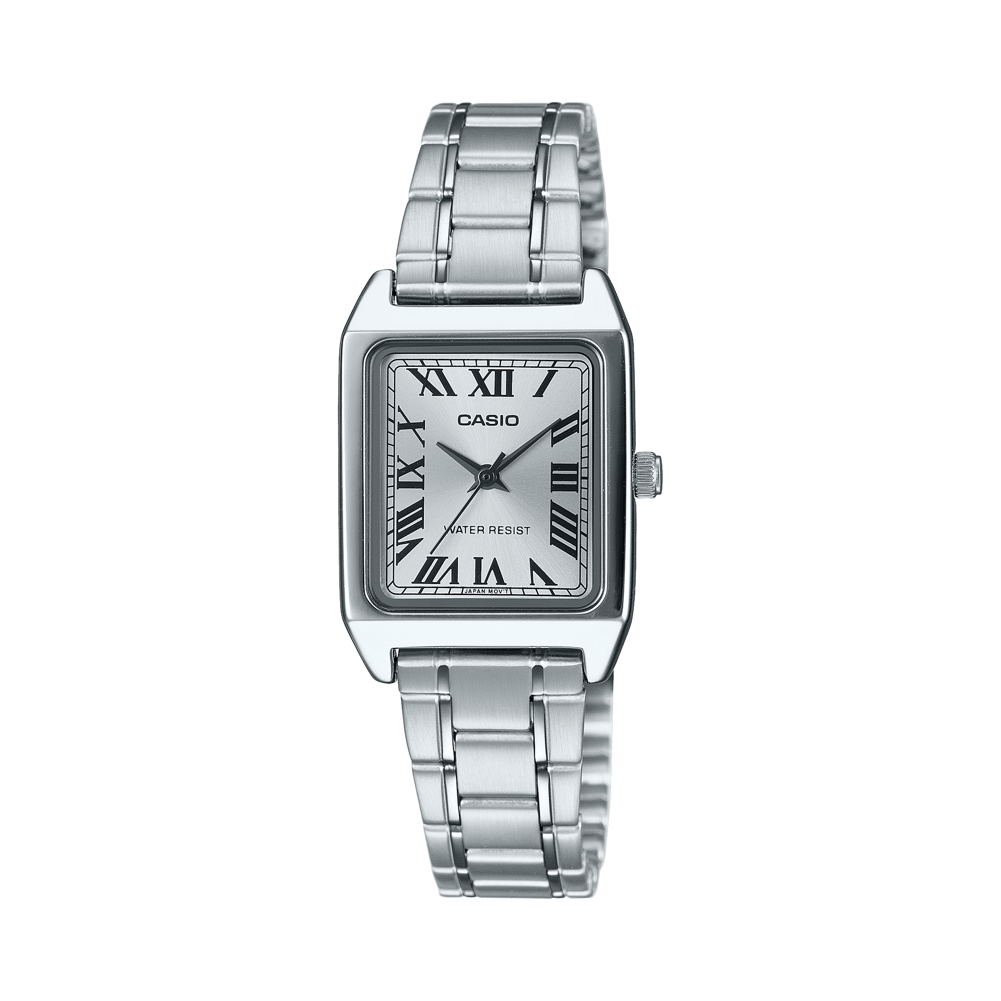 CASIO LTP-V007D-7BUDF SILVER ANALOG DIAL SILVER STAINLESS STEEL BAND WOMEN'S WATCH A2282