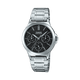 CASIO ENTICER LADIES LTP-V300D-1AUDF BLACK ANALOG DIAL SILVER STAINLESS STEEL  BAND A1146