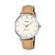 CASIO ENTICER LADIES LTP-VT04L-7A1DF GOLD ANALOG DIAL BROWN LEATHER BAND A2432