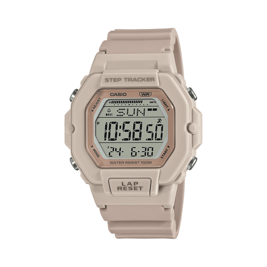 CASIO  LWS-2200H-4AVDF  DIGITAL DIAL LIGHT PINK RESIN STRAP WOMEN'S WATCH STEP TRACKER D317