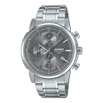CASIO MTP-E510D-8AVDF GRAY ANALOG DIAL SILVER STAINLESS STEEL BAND MEN'S WATCH A2306