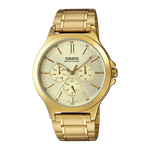 CASIO MTP-V300G-9AUDF GOLD IP ANALOG DIAL GOLD IP STAINLESS STEEL BAND MEN'S WATCH A2319