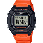 CASIO  W-218H-4B2VDF ORANGE DIGITAL DIAL ORANGE RESIN STRAP  7 YEAR BATTERY I112