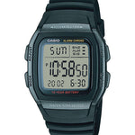 CASIO  W-96H-1BVDF  DIGITAL DIAL BLACK RESIN STRAP  10 YEAR BATTERY D054
