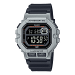 CASIO  WS-1400H-1BVDF SILVER DIGITAL DIAL BLACK RESIN STRAP  LAP MEMORY D270