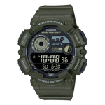 CASIO  WS-1500H-3BVDF  DIGITAL DIAL GREEN RESIN STRAP  MOON DATA D350