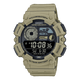 CASIO  WS-1500H-5BVDF  DIGITAL DIAL BROWN RESIN STRAP  MOON DATA D351