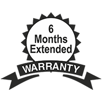 6 months extended warranty* 6 months extended warranty