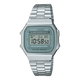 CASIO VINTAGE A168WA-3AYDF GRAY DIGITAL DIAL SILVER STAINLESS STEEL BAND D330