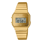 CASIO VINTAGE A700WEVG-9ADF GOLD  DIGITAL DIAL GOLD STAINLESS STEEL BAND D347