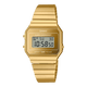 CASIO VINTAGE A700WEVG-9ADF GOLD  DIGITAL DIAL GOLD STAINLESS STEEL BAND D347