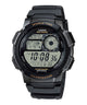 CASIO  AE-1000W-1AVDF  DIGITAL DIAL BLACK RESIN STRAP  WORLD TIME D080