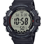 CASIO YOUTH AE-1500WH-1AVDF BLACK DIGITAL DIAL BLACK  RESIN BAND D218
