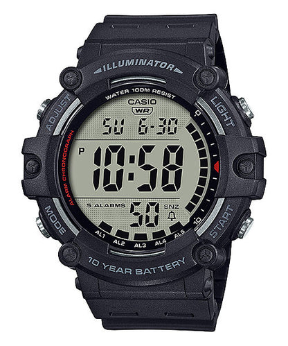 CASIO YOUTH AE-1500WH-1AVDF BLACK DIGITAL DIAL BLACK  RESIN BAND D218