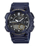CASIO  AEQ-110W-2AVDF BLACK ANALOG-DIGITAL DIAL BLUE RESIN STRAP  10 YEAR BATTERY AD208
