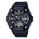 CASIO  AEQ-120W-1AVDF BLACK ANALOG-DIGITAL DIAL BLACK RESIN STRAP  10 YEAR BATTERY AD262