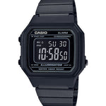 CASIO VINTAGE B650WB-1BDF BLACK DIGITAL DIAL BLACK STAINLESS STEEL BAND D199