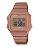 CASIO VINTAGE B650WC-5ADF ROSE GOLD DIGITAL DIAL ROSE GOLD STAINLESS STEEL BAND D200