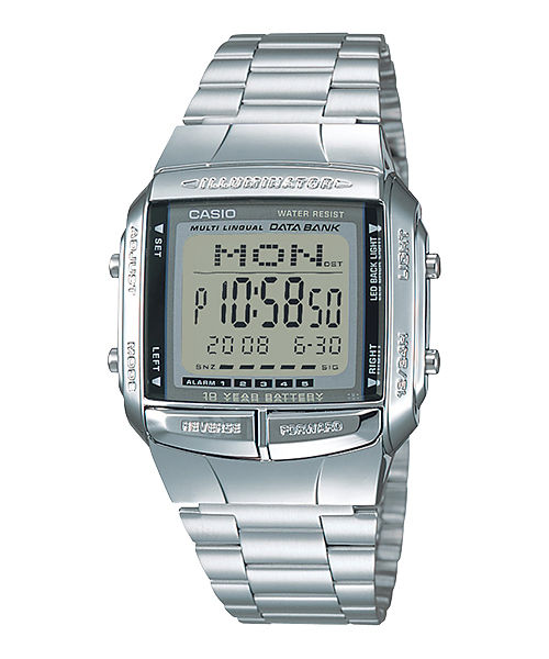 CASIO VINTAGE DB-360-1ASDF  ANALOG-DIGITAL DIAL SILVER STAINLESS STEEL BAND DB27