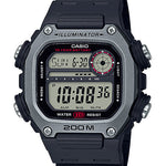CASIO  DW-291H-1AVDF  DIGITAL DIAL BLACK RESIN STRAP  200M WATER RESISTANT I116