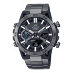 CASIO EDIFICE ECB-2000DC-1ADF BLACK ANA-DIGI DIAL GRAY IP STAINLESS STEEL BAND MEN'S WATCH ED565