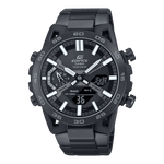 CASIO EDIFICE ECB-2000DC-1BDF BLACK ANA-DIGI DIAL BLACK STAINLESS STEEL BAND MEN'S WATCH ED608