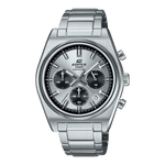 CASIO EDIFICE EFB-730D-7AVUDF SILVER ANALOG DIAL SILVER STAINLESS STEEL STRAP MEN'S WATCH 100M WATER RESISTANCE 