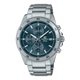 CASIO EDIFICE EFR-526D-2AVUDF GRAYISH BLUE ANALOG DIAL SILVER STAINLESS STEEL STRAP MEN'S WATCH CHRONOGRAPH 100M WATER RESISTANT