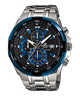 CASIO EDIFICE EFR-539D-1A2VUDF BLACK ANALOG DIAL SILVER STAINLESS STEEL STRAP MEN'S WATCH CHRONOGRAPH 100M WATER RESISTANT