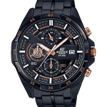 CASIO EDIFICE EFR-556DC-1AVUDF BLACK ANALOG DIAL BLACK STAINLESS STEEL STRAP MEN'S WATCH CHRONOGRAPH 100M WATER RESISTANT